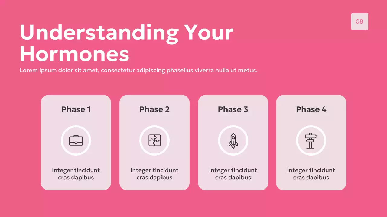 Pink Modern Women's Health Presentation