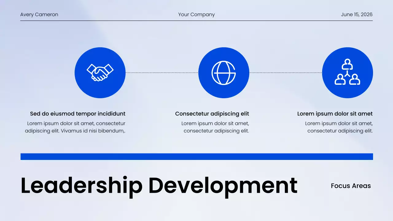 Blue Modern Community Report Presentation