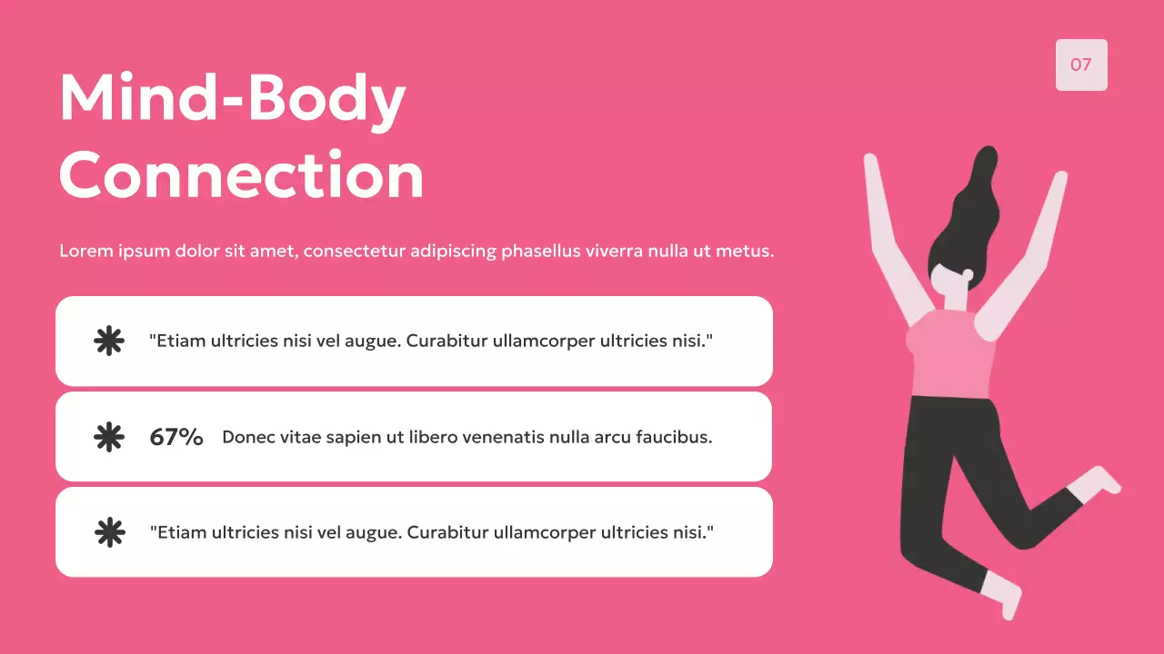 Pink Modern Women's Health Presentation