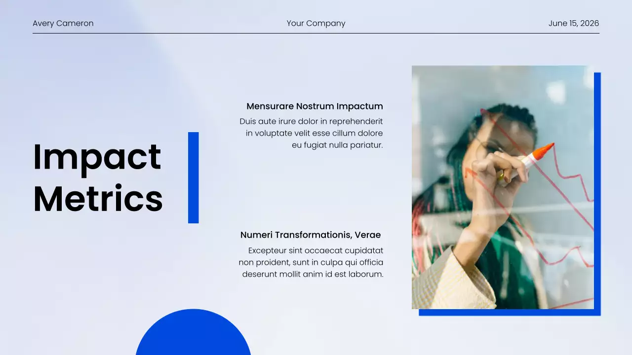 Blue Modern Community Report Presentation