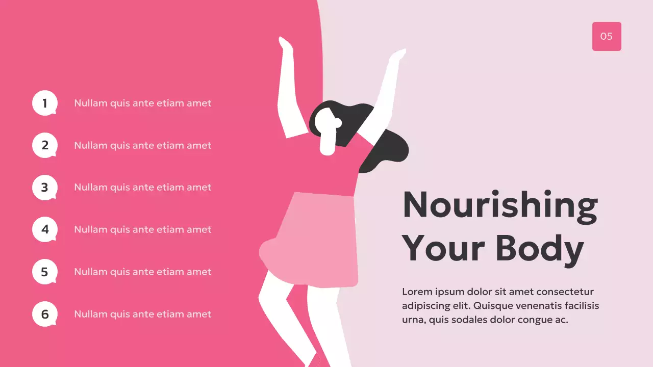 Pink Modern Women's Health Presentation