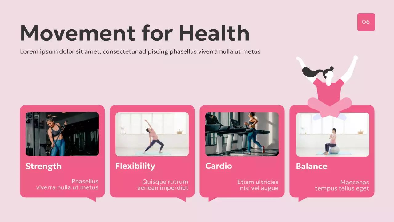 Pink Modern Women's Health Presentation