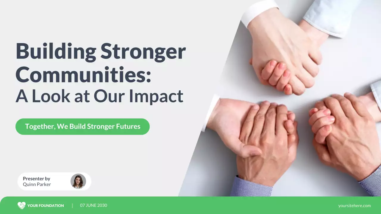 Green Modern Community Impact Report Presentation