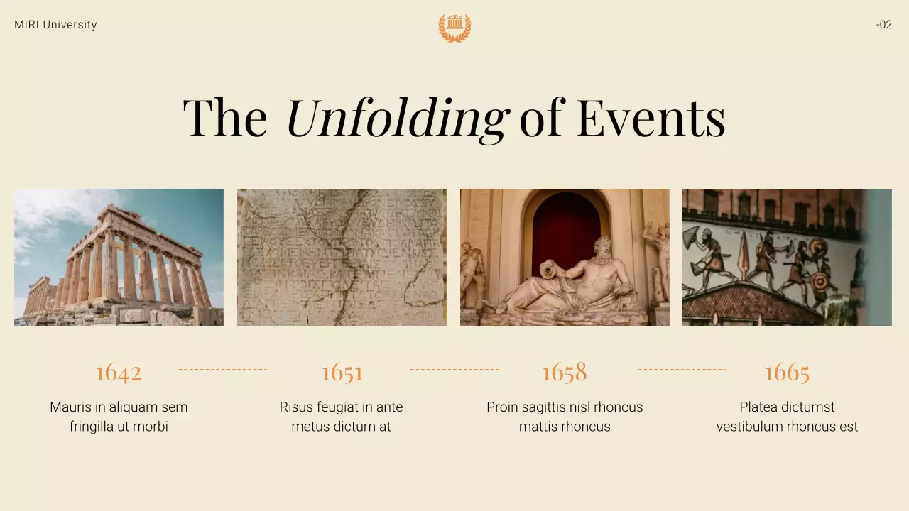 Orange Vintage History Lecture Presentation