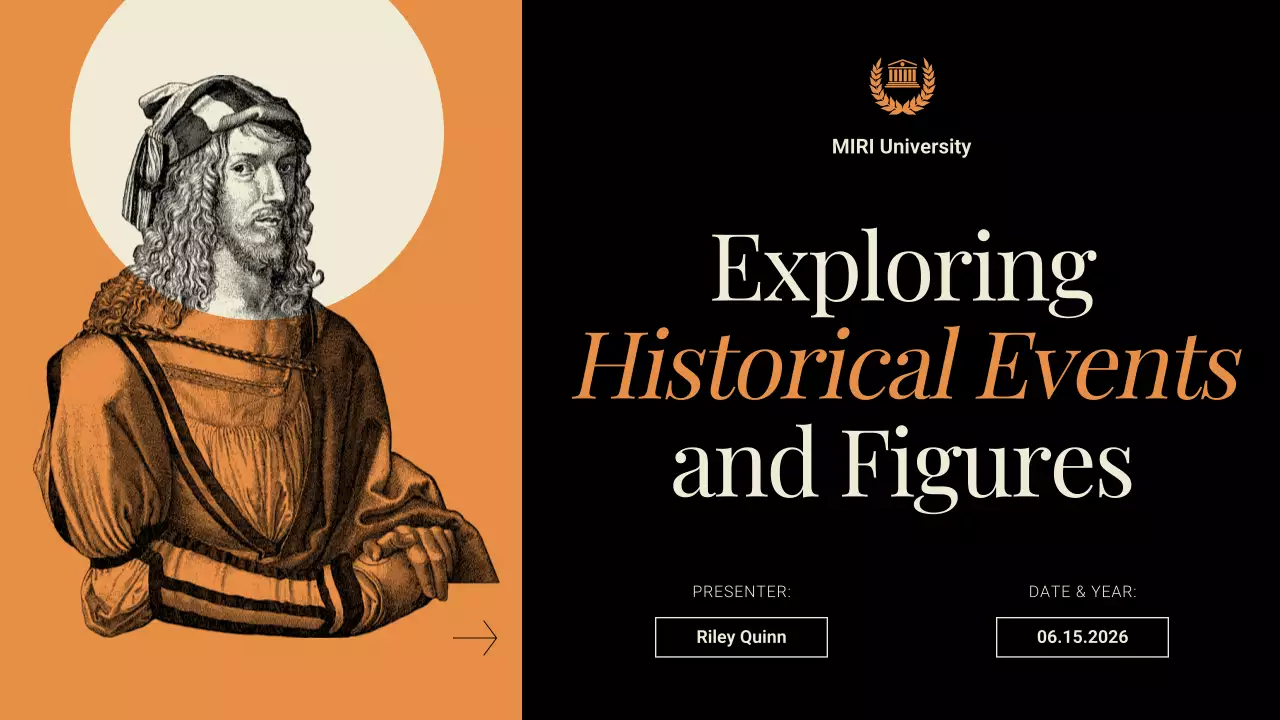 Orange Vintage History Lecture Presentation
