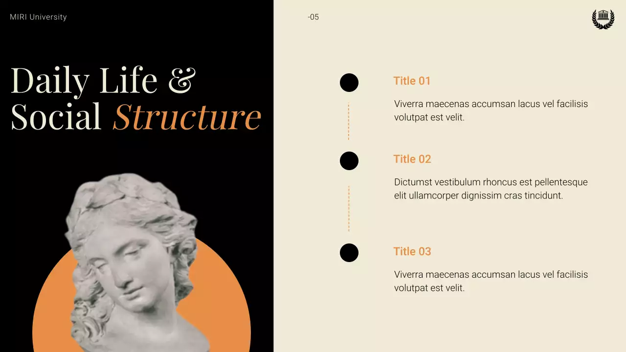 Orange Vintage History Lecture Presentation