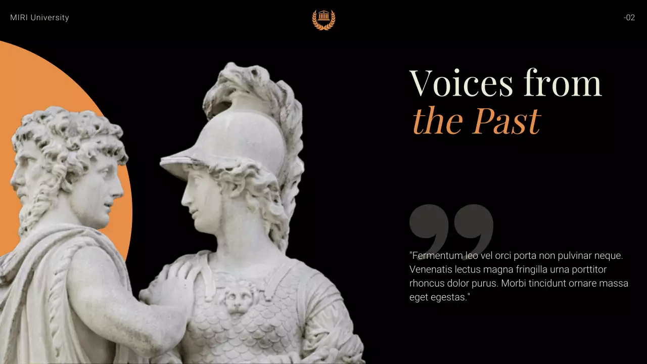 Orange Vintage History Lecture Presentation