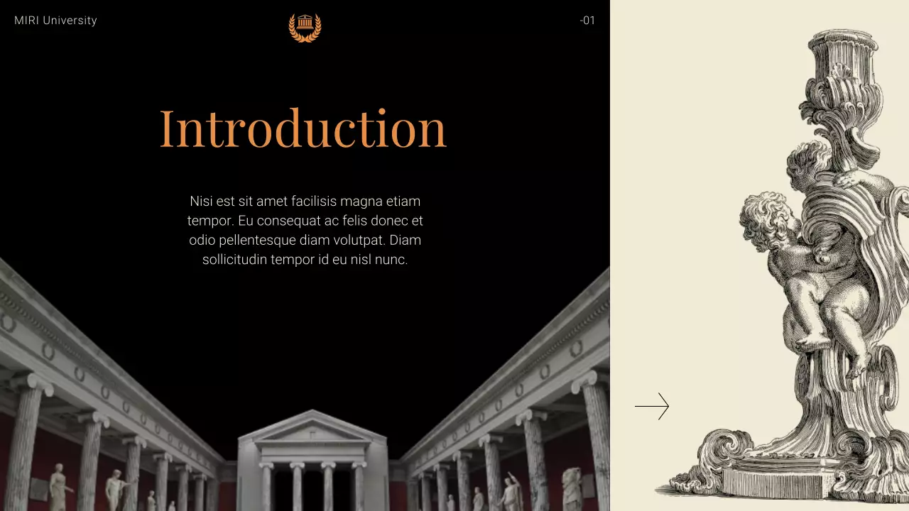 Orange Vintage History Lecture Presentation