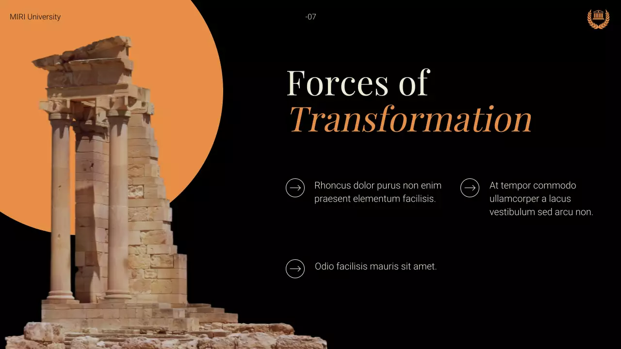 Orange Vintage History Lecture Presentation