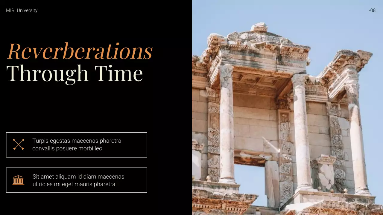 Orange Vintage History Lecture Presentation