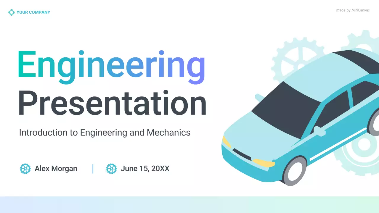 Pastel Modern Engineering Information Presentation