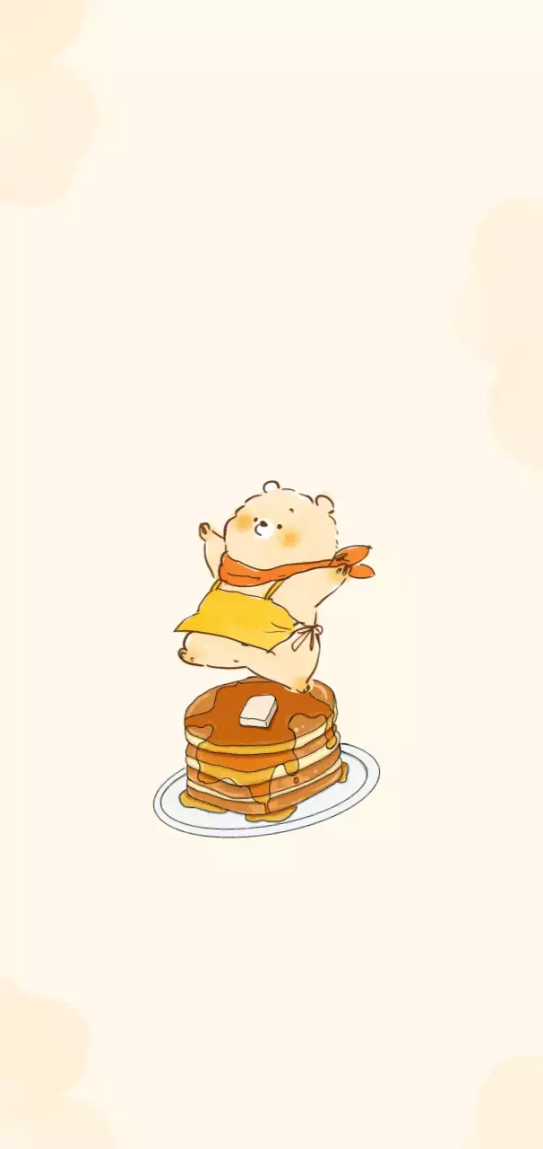 ベージュ かわいい キャラクター 背景