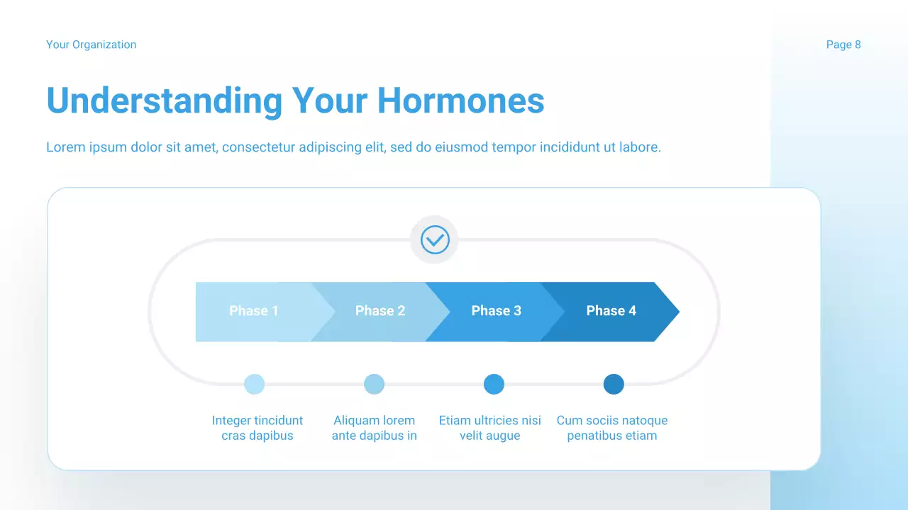 Blue Modern Women's Health Report Presentation
