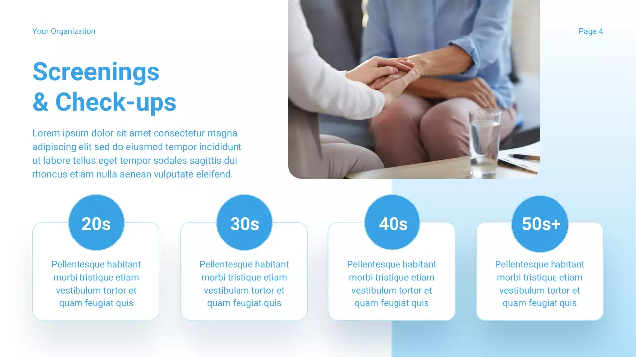 Blue Modern Women's Health Report Presentation