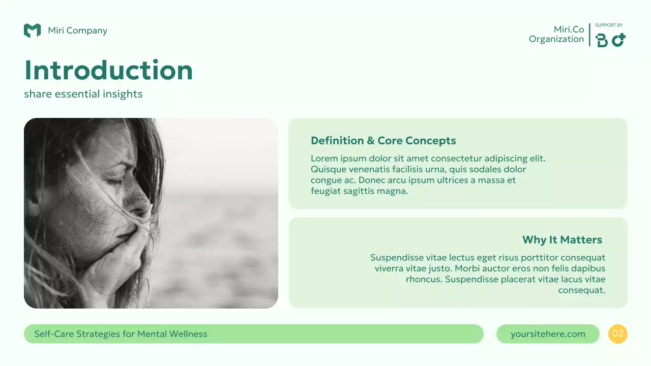 Green Modern Mental Health Guide Presentation