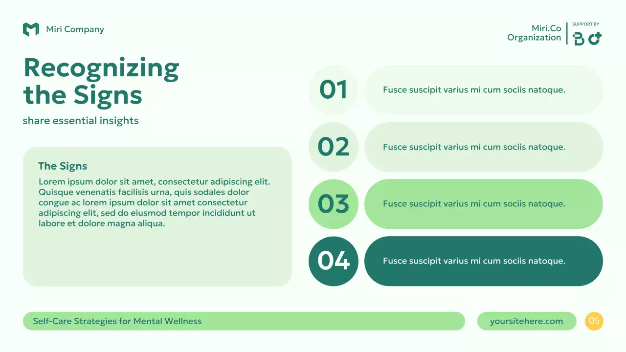 Green Modern Mental Health Guide Presentation