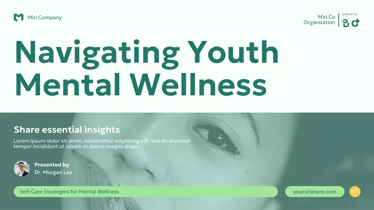 Green Modern Mental Health Guide Presentation