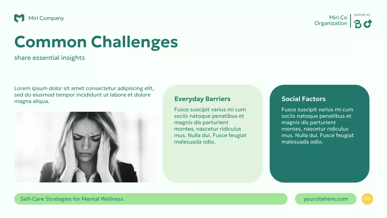 Green Modern Mental Health Guide Presentation