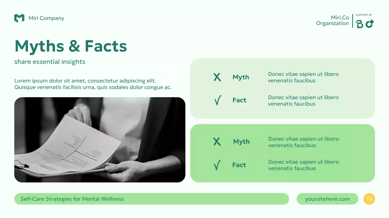 Green Modern Mental Health Guide Presentation