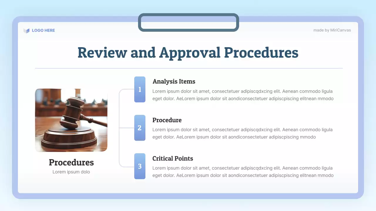 Blue Modern Law Class Presentation