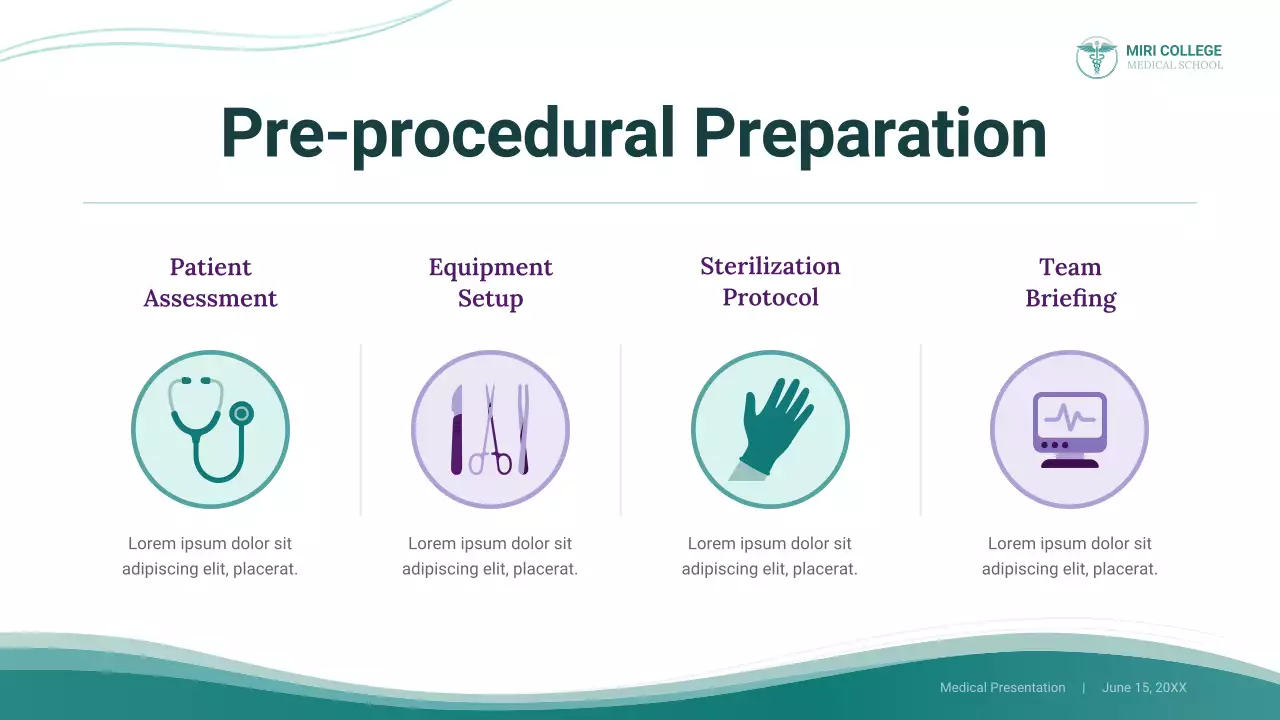 Teal Professional Understanding 자궁경 검사 의학적 프레젠테이션