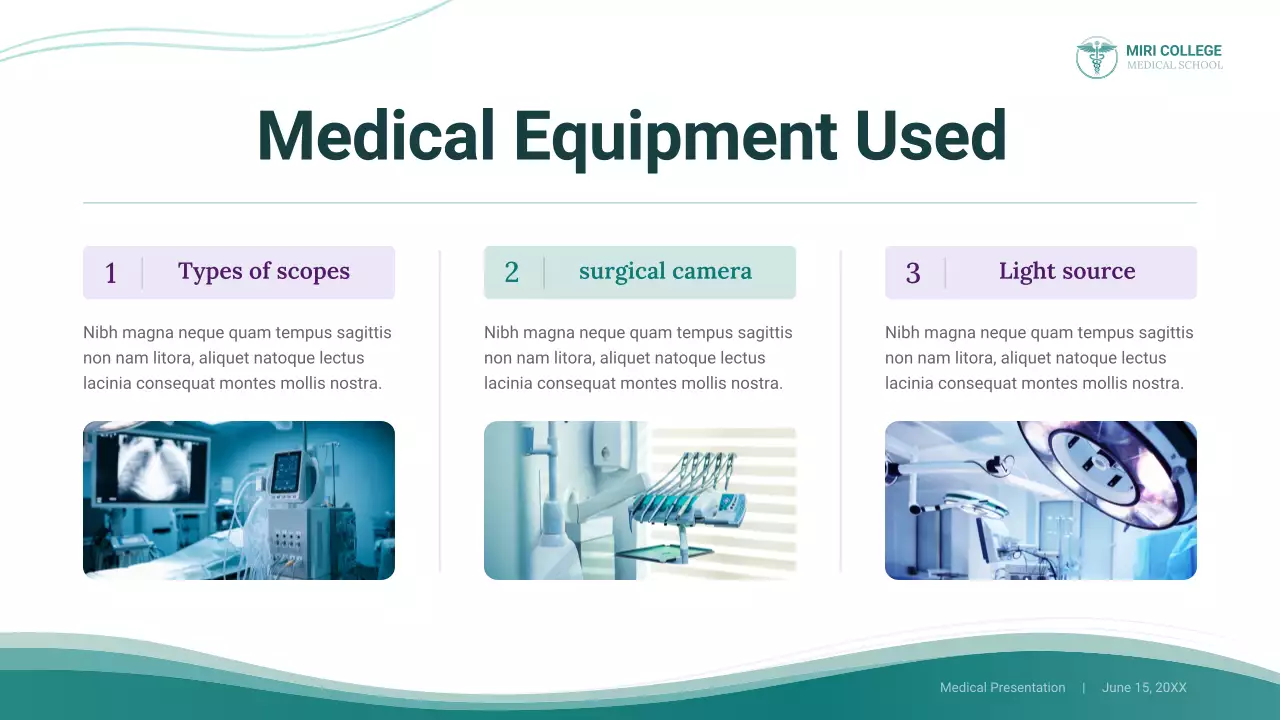 Teal Professional Understanding 자궁경 검사 의학적 프레젠테이션