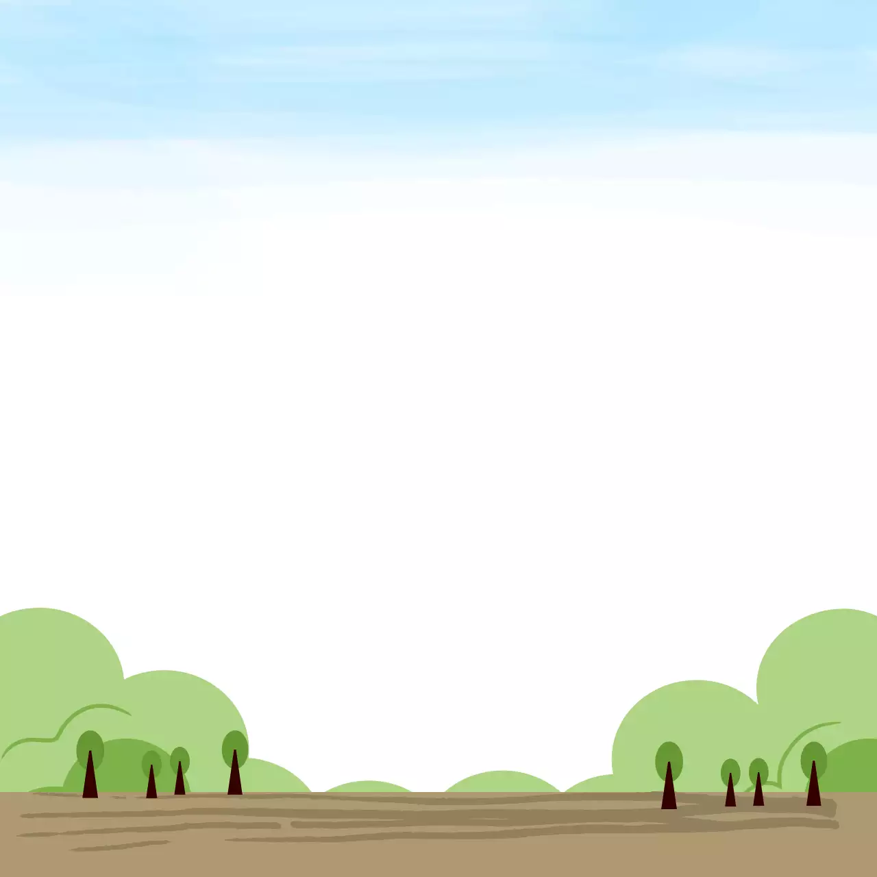 하늘색 심플 자연 포토프레임