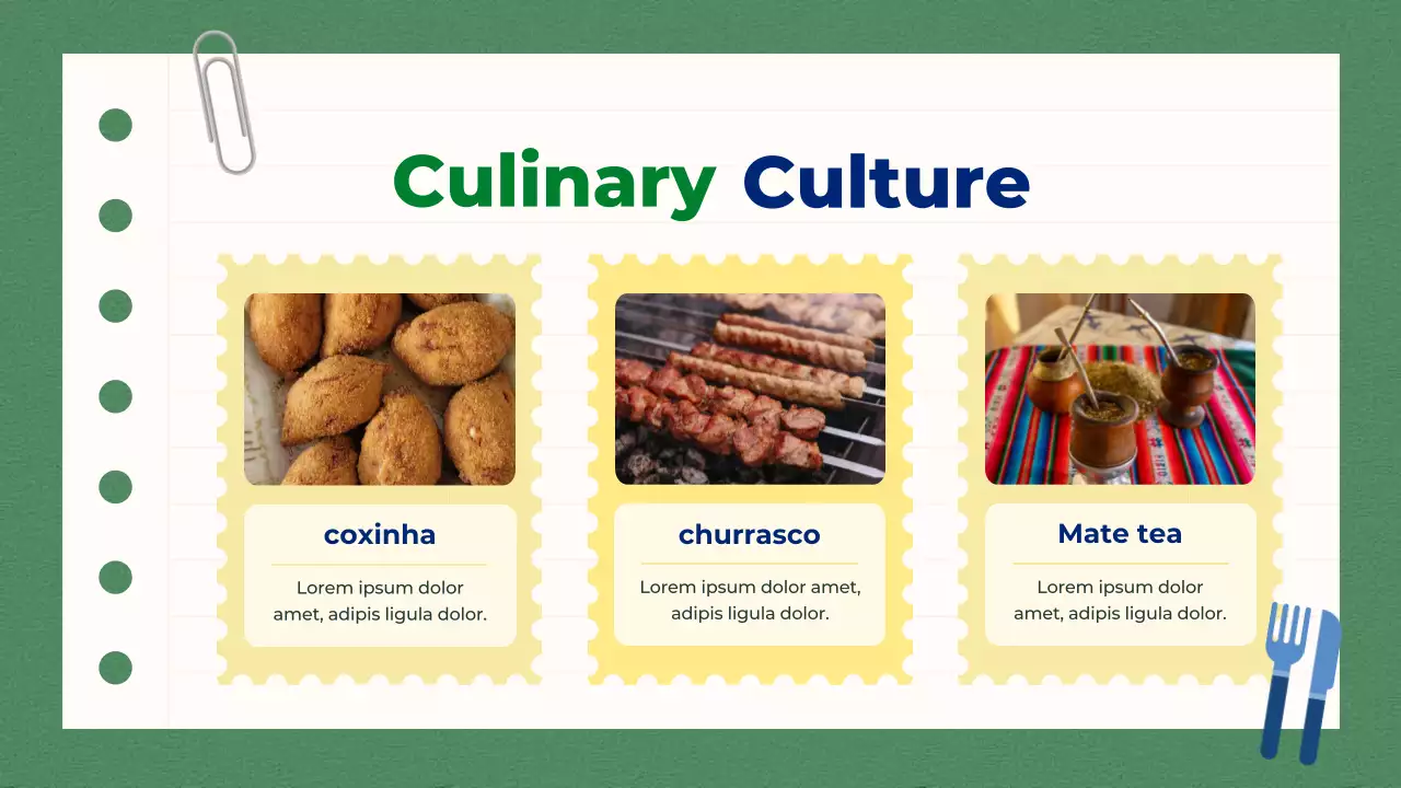 Green Blue Simple Education about South Brazil Presentation