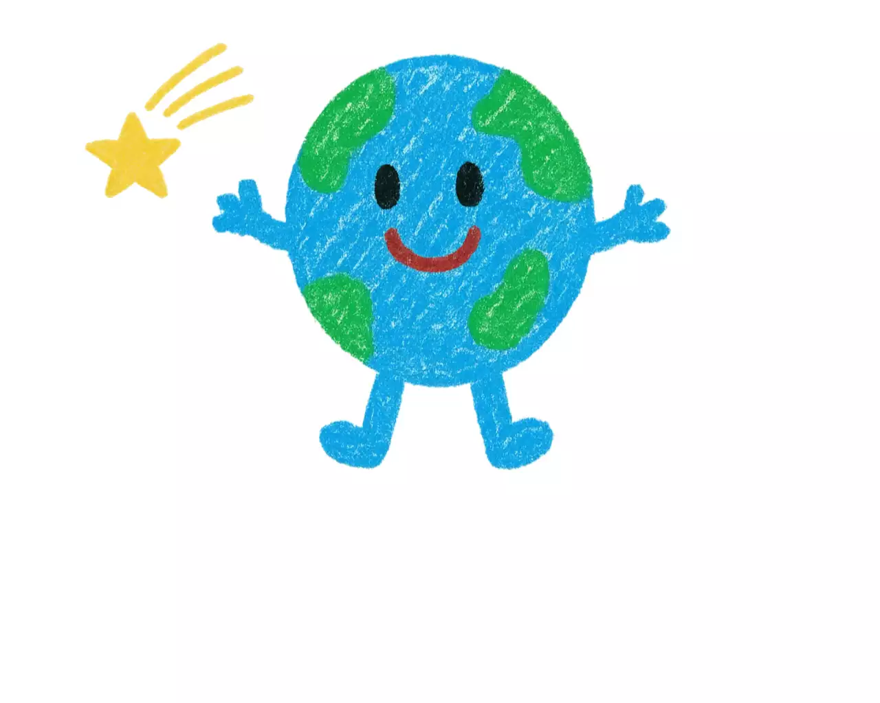 파랑 아기자기한 환경 캠페인