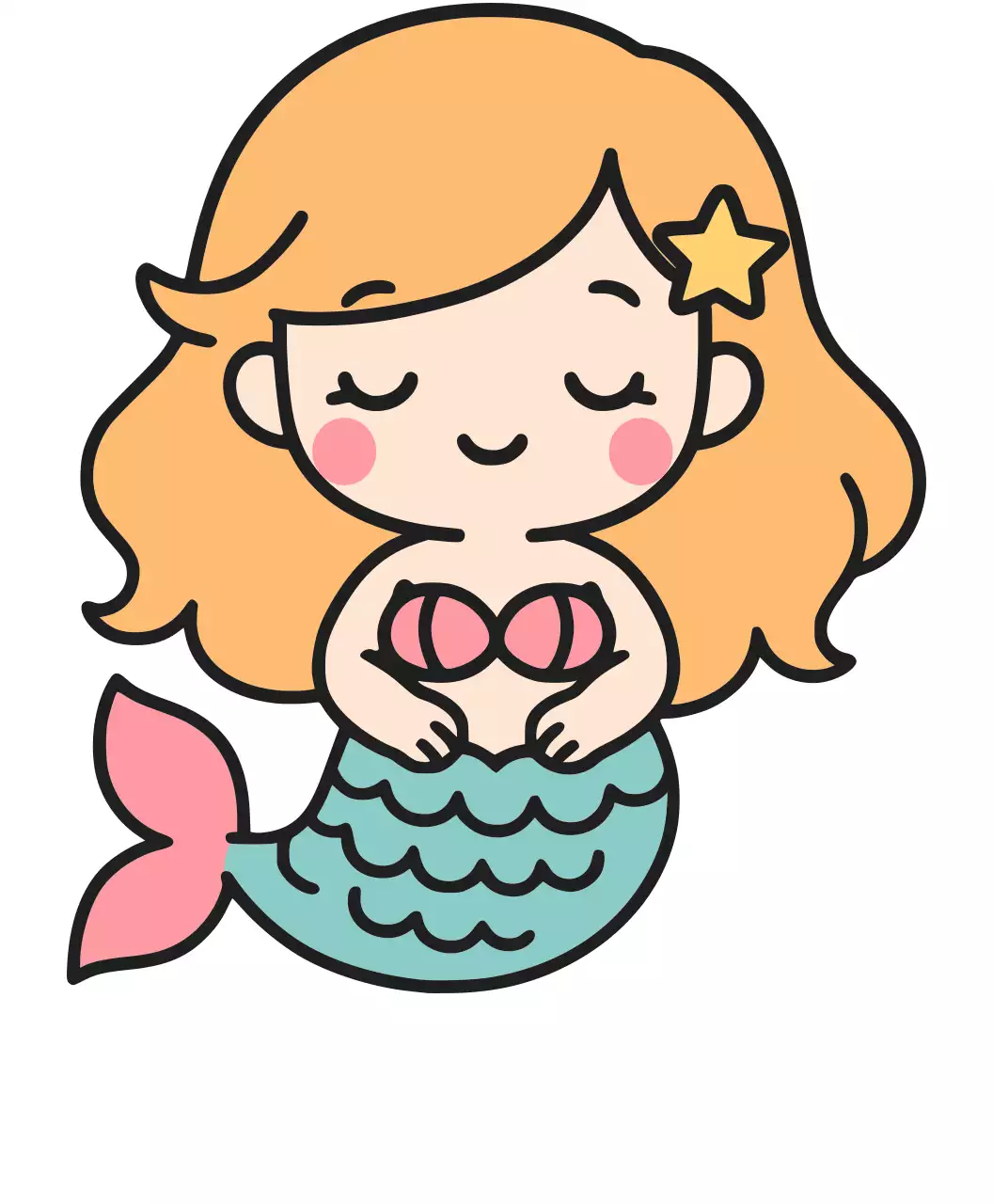 핑크 아기자기한 캐릭터 스티커