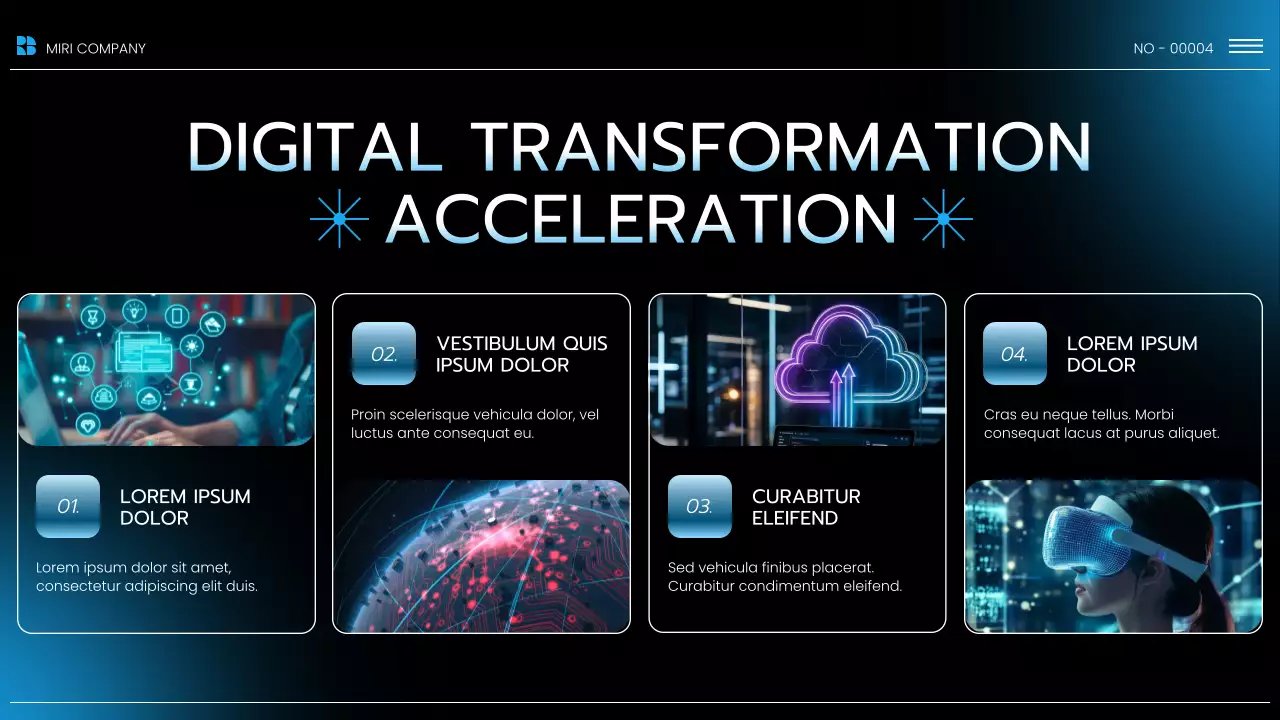 Black and Blue Modern Market Overview Presentation