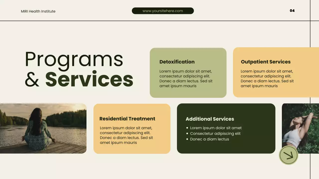 Presentasi Program Pemulihan Penyalahgunaan Zat Modern Hijau