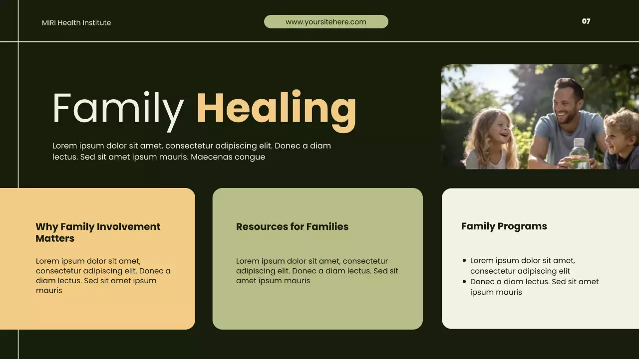 Presentasi Program Pemulihan Penyalahgunaan Zat Modern Hijau