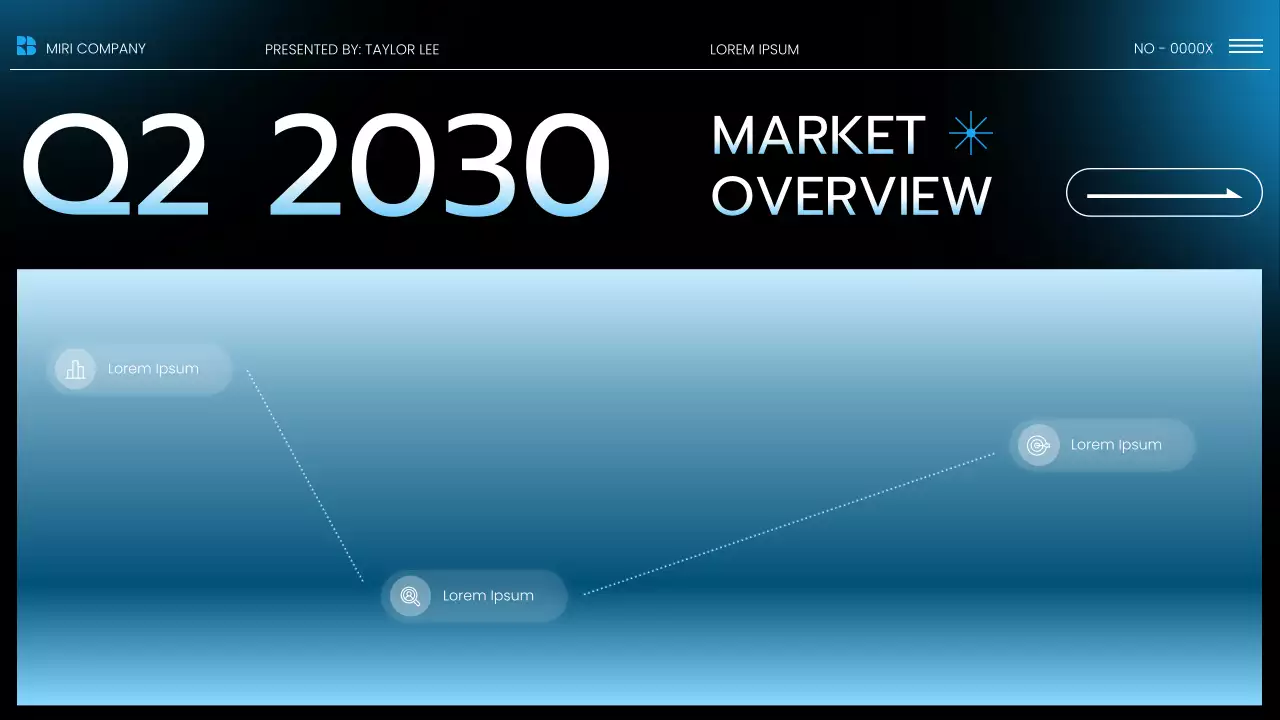 Black and Blue Modern Market Overview Presentation