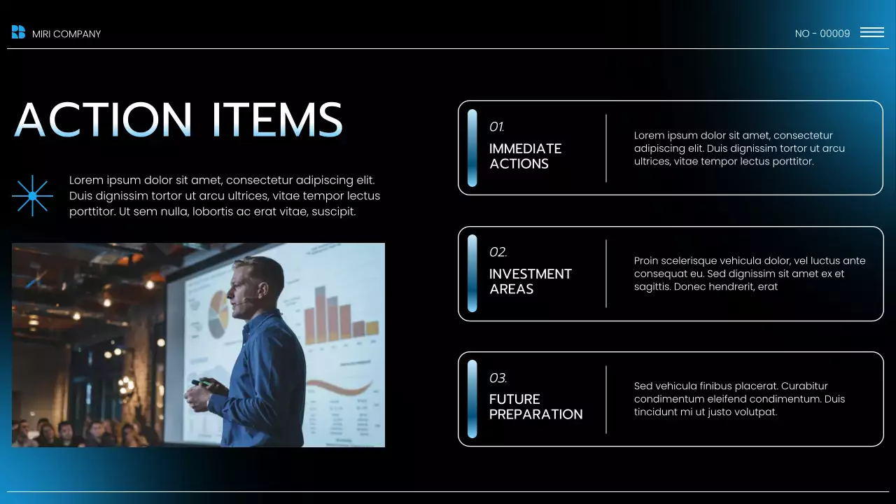 Black and Blue Modern Market Overview Presentation