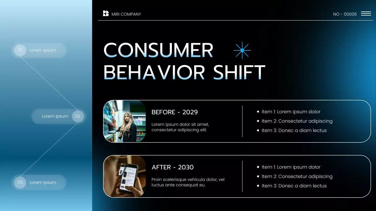 Black and Blue Modern Market Overview Presentation