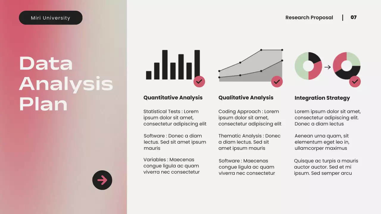 Pink and Green Modern Research Proposal Presentation