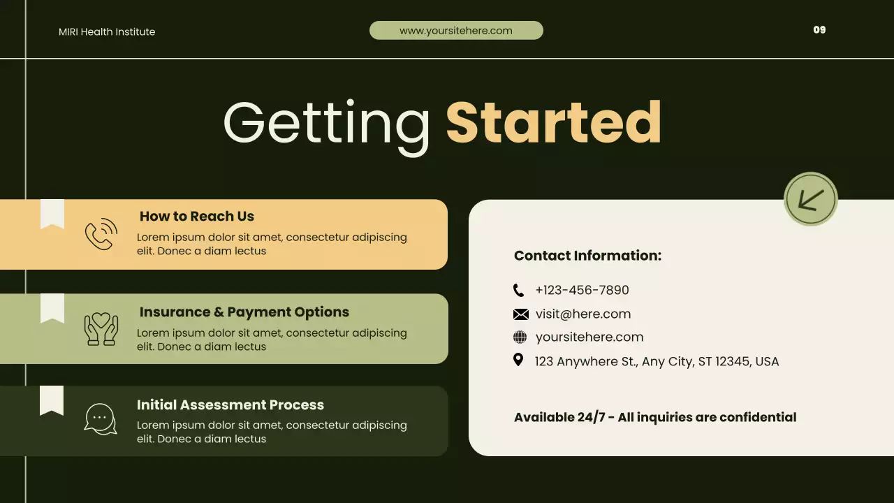 Presentasi Program Pemulihan Penyalahgunaan Zat Modern Hijau