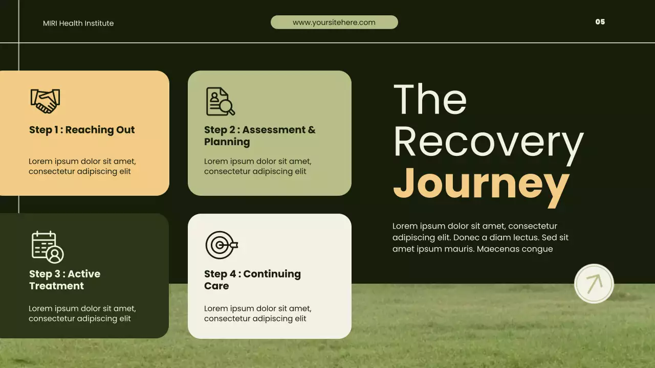 Presentasi Program Pemulihan Penyalahgunaan Zat Modern Hijau