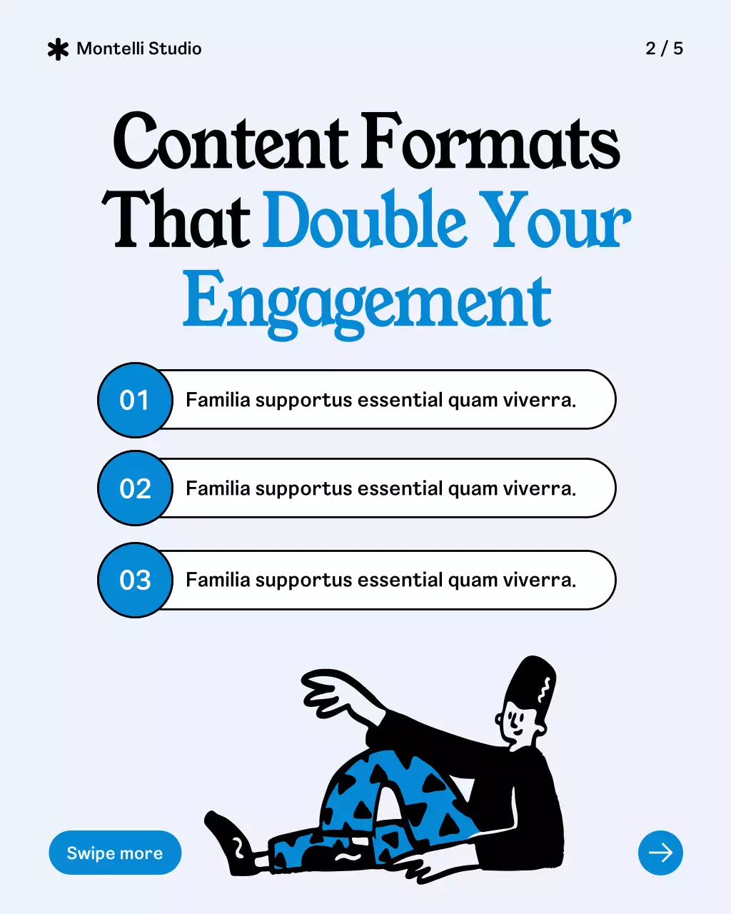 Blue Modern Audience Guide Instagram Post