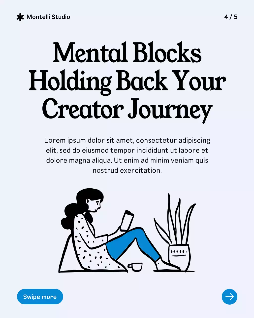 Blue Modern Audience Guide Instagram Post