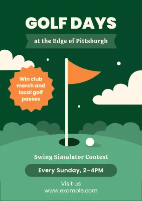 Golf Day Event Invitation Poster
