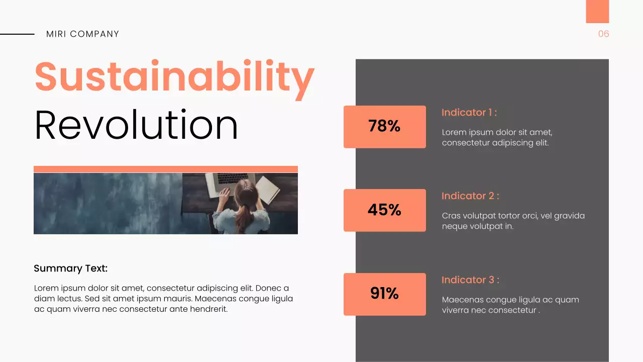 Orange and Gray Modern Market Overview Presentation