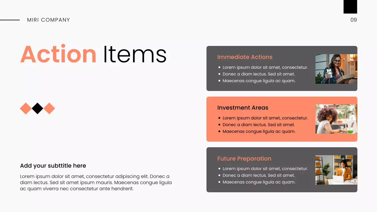 Orange and Gray Modern Market Overview Presentation