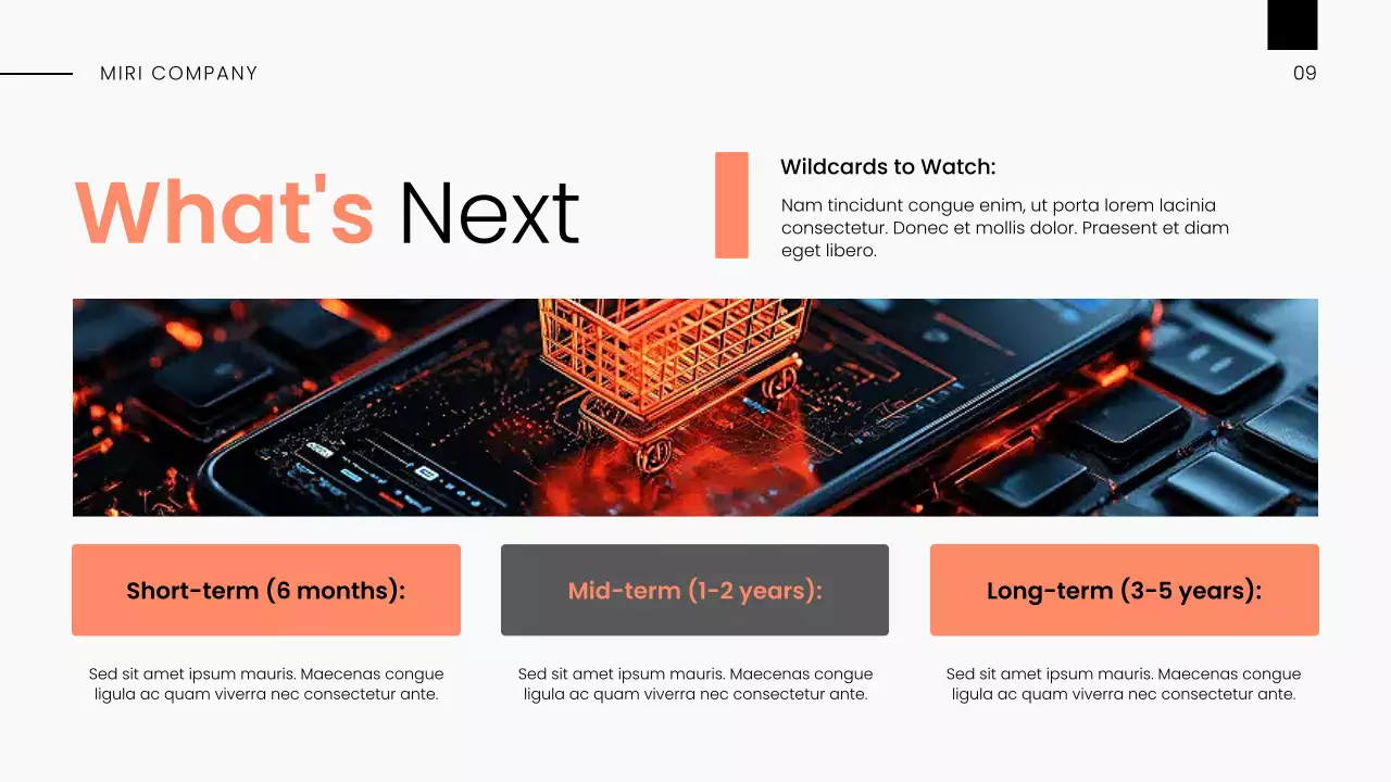 Orange and Gray Modern Market Overview Presentation