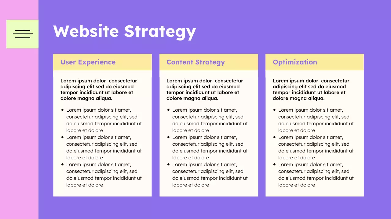 Purple Creative Marketing Tips Presentation