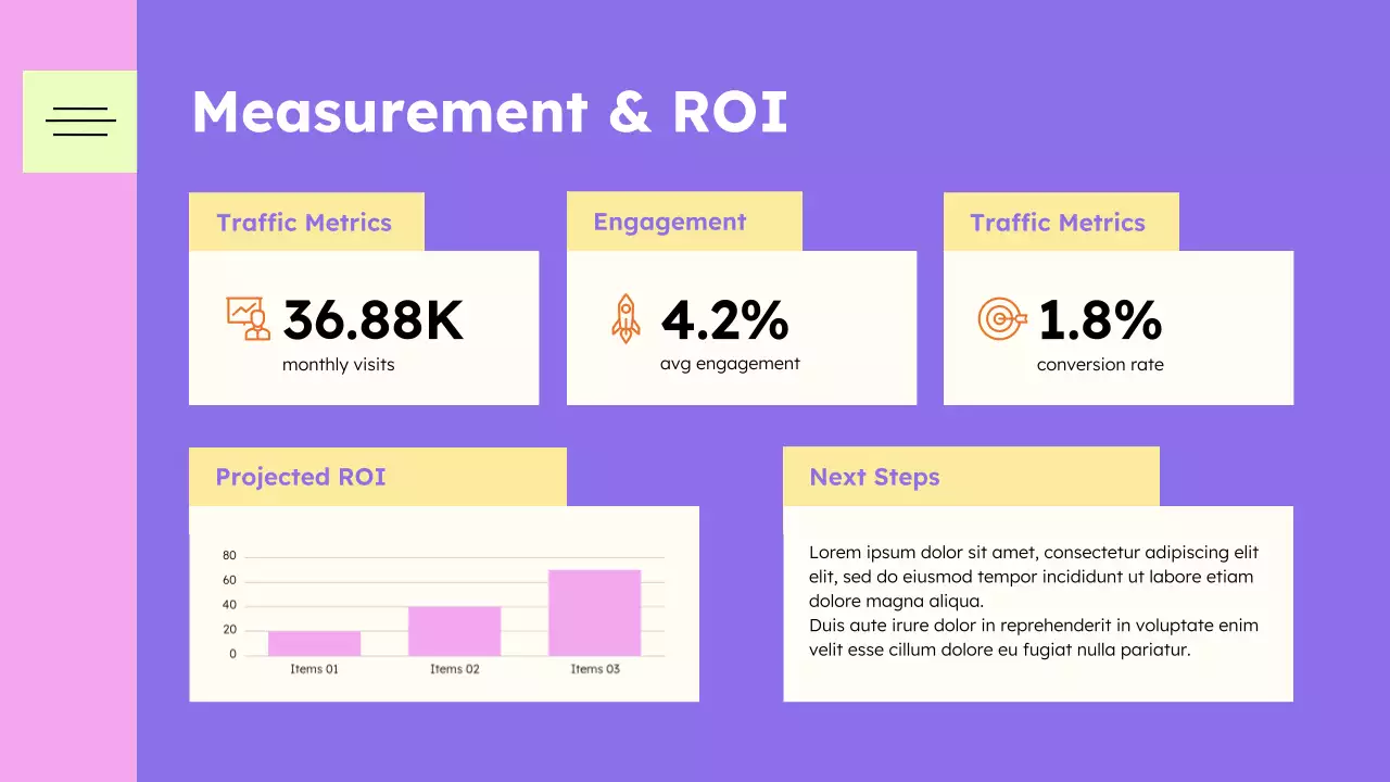 Purple Creative Marketing Tips Presentation