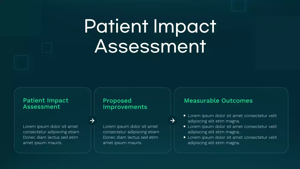 Teal Modern Healthcare Insights Report Presentation