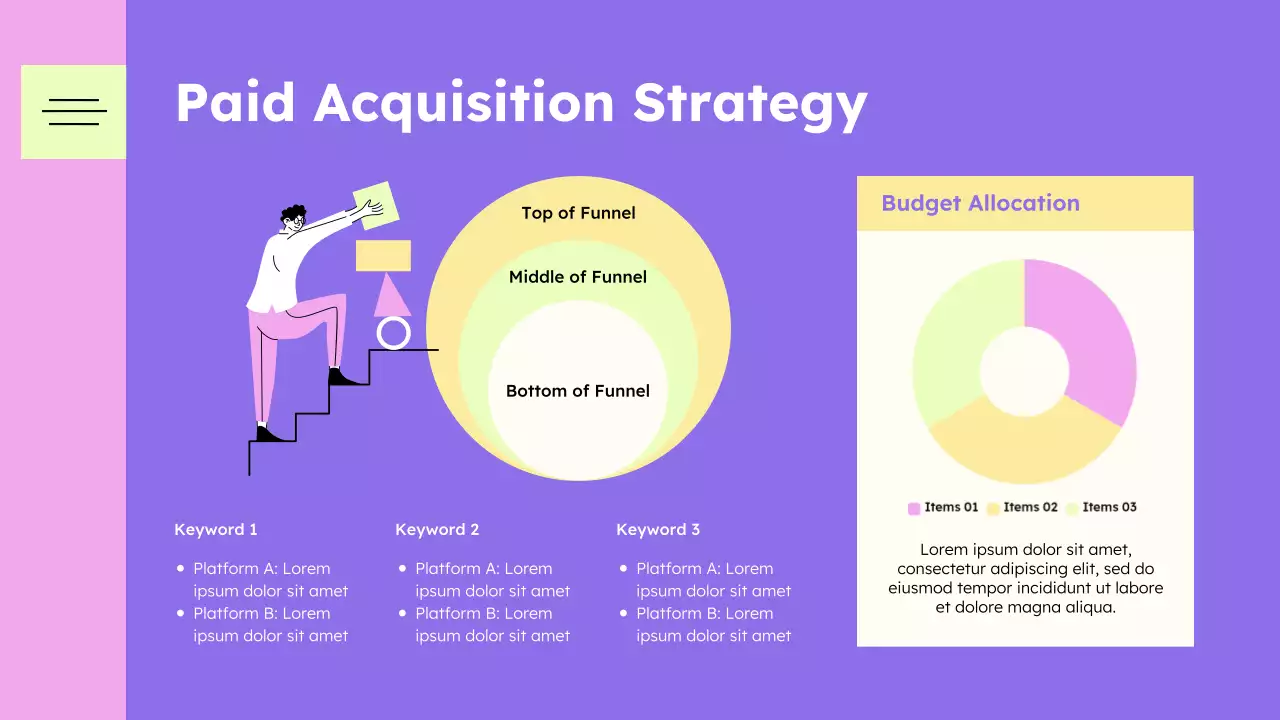 Purple Creative Marketing Tips Presentation