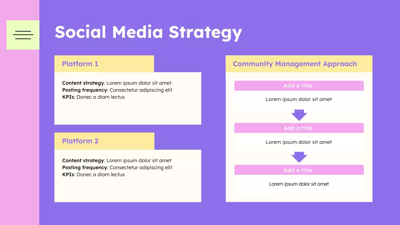 Purple Creative Marketing Tips Presentation